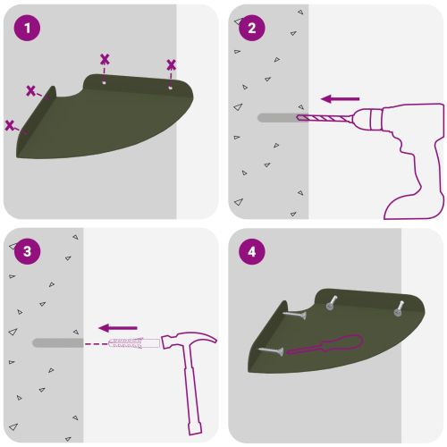 Плаващ рафт с рафт 2 pcs Маслинено зелено 18 x 18 x 2 см