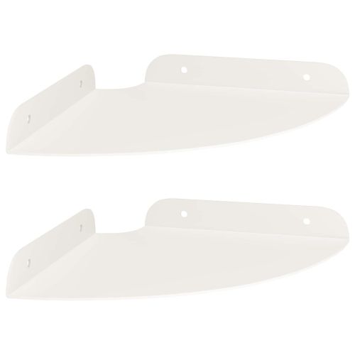 Плаващ рафт с рафт със съхранение 2 pcs Бял 18 x 18 x 2 см