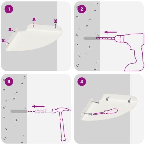 Плаващ рафт с рафт със съхранение 2 pcs Бял 18 x 18 x 2 см