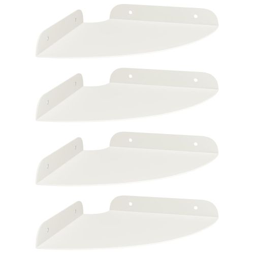 Плаващ рафт с рафт със съхранение 4 pcs Бял 18 x 18 x 2 см