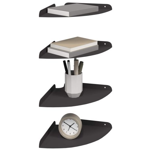 Плаващ рафт с рафт със съхранение 4 pcs Черен 24 x 24 x 2 см