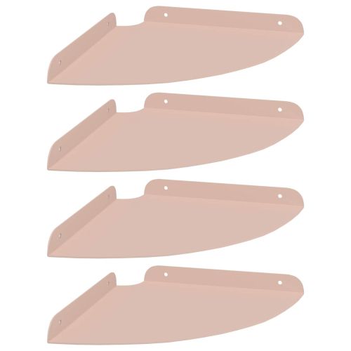 Плаващ рафт с рафт със съхранение 4 pcs Розово 24 x 24 x 2 см