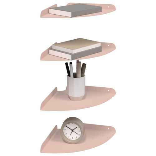 Плаващ рафт с рафт със съхранение 4 pcs Розово 24 x 24 x 2 см