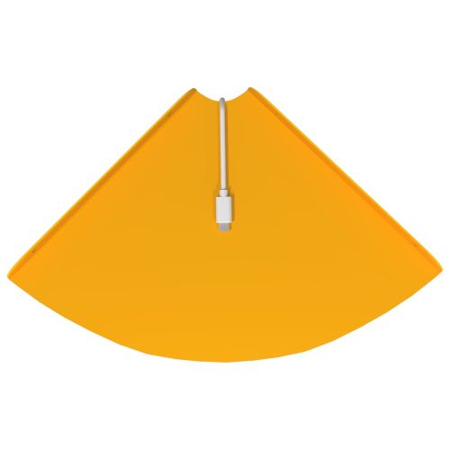 Плаващ рафт с рафт 2 pcs Горчично жълто 24 x 24 x 2 см