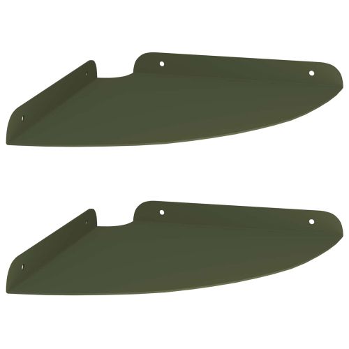 Плаващ рафт с рафт 2 pcs Маслинено зелено 24 x 24 x 2 см