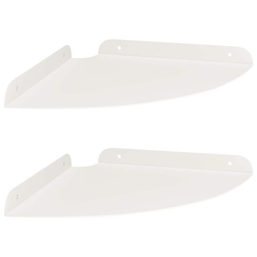 Плаващ рафт с рафт със съхранение 2 pcs Бял 24 x 24 x 2 см