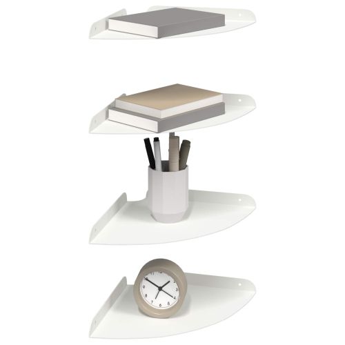 Плаващ рафт с рафт със съхранение 4 pcs Бял 24 x 24 x 2 см