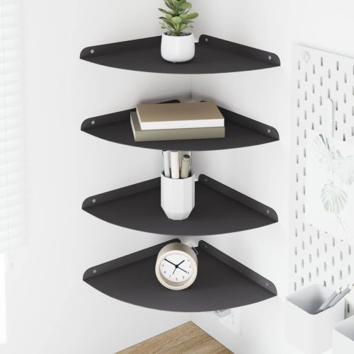 Плаващ рафт с рафт със съхранение 4 pcs Черен 30 x 30 x 2 см