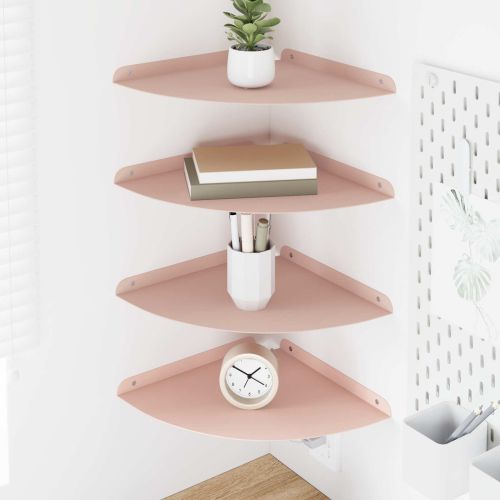 Плаващ рафт с рафт със съхранение 4 pcs Розово 30 x 30 x 2 см