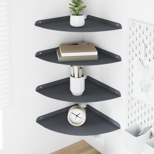 Плаващ рафт с рафт със съхранение 4 pcs Антрацит 30 x 30 x 2 см