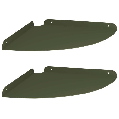 Плаващ рафт с рафт 2 pcs Маслинено зелено 30 x 30 x 2 см