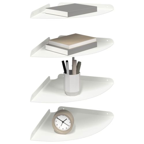 Плаващ рафт с рафт със съхранение 4 pcs Бял 30 x 30 x 2 см