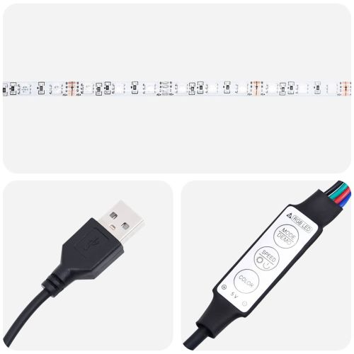 Нощни шкафчета с LED 2 бр, 35x39x55 см, инженерно дърво