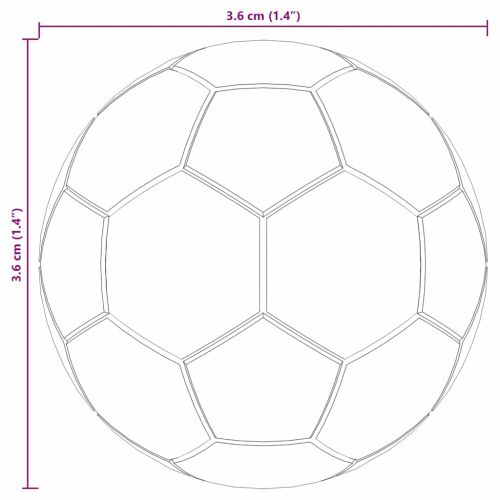 Маси за футбол 12 pcs Бяло 3,6 x 3,6 см Полипропилен
