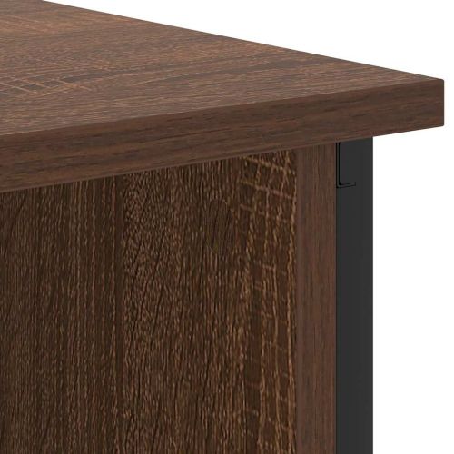 Нощен шкаф Кафяв дъб 55 x 31 x 76 см Инженерно дърво