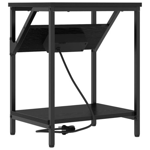 Нощен шкаф Черния дъб 38 x 30 x 48 см Инженерно дърво