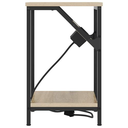 Нощен шкаф 2 pcs Сонома дъб 38 x 30 x 48 см Инженерно дърво