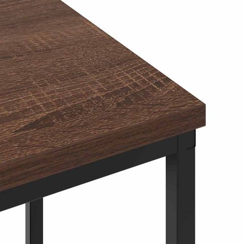 Нощен шкаф 2 pcs Кафяв дъб 38 x 30 x 48 см Инженерно дърво
