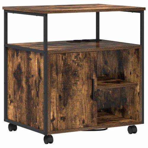 Шкаф с зарядна станция с колело Димян дъб 61 x 46 x 67 см