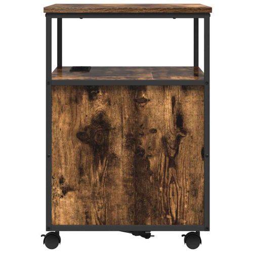 Шкаф с зарядна станция с колело Димян дъб 61 x 46 x 67 см