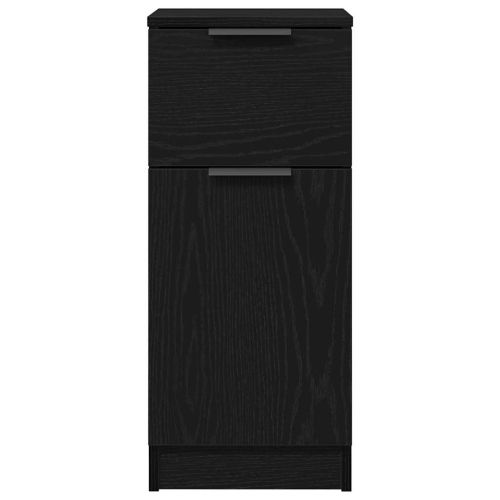 Служебен шкаф 2 pcs Черния дъб 30 x 30 x 70 см Инженерно дърво