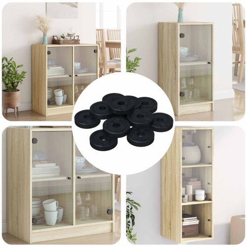 подходящ за плоска шайба 12 pcs Черно ∅15 x 3 мм PVC кополимер