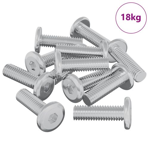 Винт 1593 pcs Сребрист 8 х 25 мм Стомана