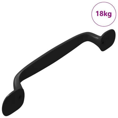 Дръжка за мебели 250 pcs Черно 130 x 19,4 x 22,3 мм Алуминий