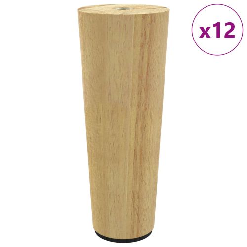 Крака за мебели 12 pcs Кафяво Ø 44 x 100 мм