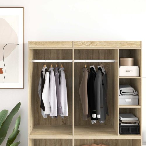 Тръба за дрешник 12 pcs Сребрист 664 x 15 x 29 мм