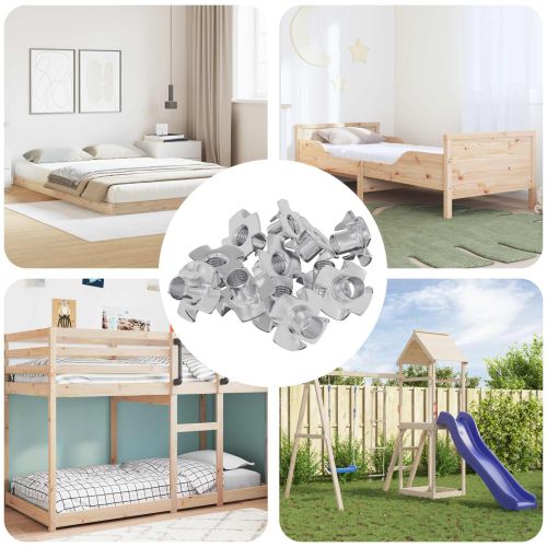 Пигобразна T-образна шайба 7200 pcs Сребрист M6 мм Стомана