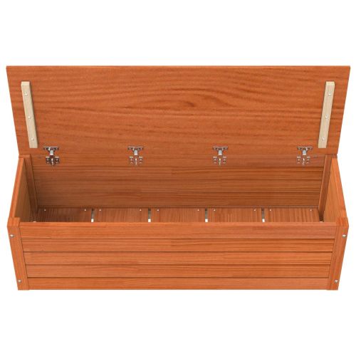 Кутия за съхранение със съхранение Кафяво с восъчно покритие