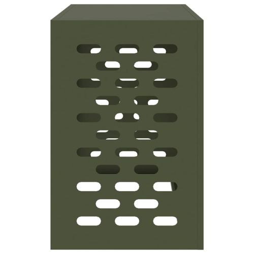 Покритие за климатик Маслиненозелен 90 x 40 x 60 см Стомана