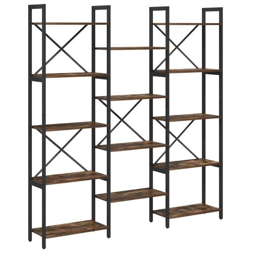 Рафт за книги Сонома дъб 156 x 25 x 167 см Инженерно дърво