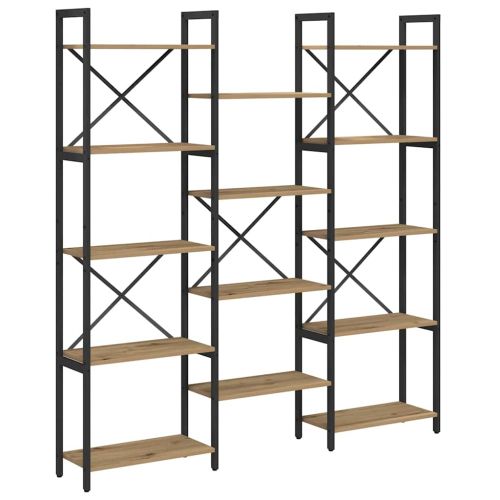 Рафт за книги Дъб 156 x 25 x 167 см Инженерно дърво
