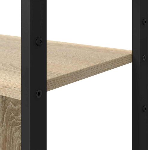 Рафт за книги Сонома дъб 80 x 30 x 155,5 см Инженерно дърво