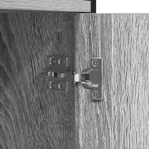 Рафт за книги Сив сонома 80 x 30 x 155,5 см Инженерно дърво