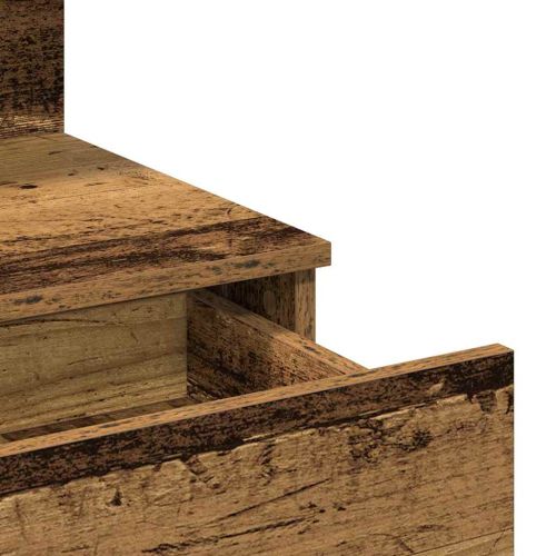 Тоалетка с рафт Старо дърво 100 x 40 x 130 см Инженерно дърво