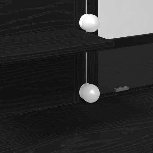 Тоалетка с рафт Черния дъб 100 x 40 x 130 см Инженерно дърво