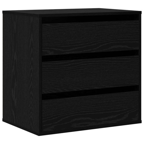 Чекмеджетен шкаф Черно 61 x 41 x 58 см Инженерно дърво