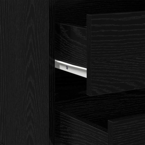Чекмеджетен шкаф Черно 61 x 41 x 58 см Инженерно дърво
