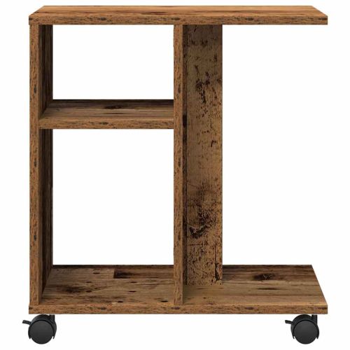 Масичка с рафт Старо дърво 50 x 30 x 55 см Инженерно дърво