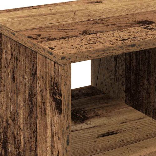 Масичка с рафт Старо дърво 50 x 30 x 55 см Инженерно дърво