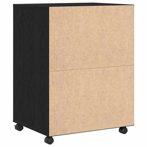За шкафове с рафт с колело с врата Черния дъб 60 x 48 x 74.5 см