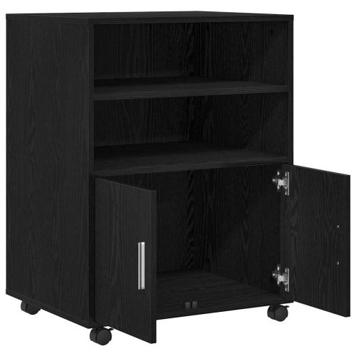 За шкафове с рафт с колело с врата Черния дъб 60 x 48 x 74.5 см