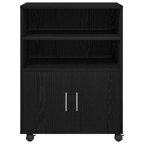 За шкафове с рафт с колело с врата Черния дъб 60 x 48 x 74.5 см