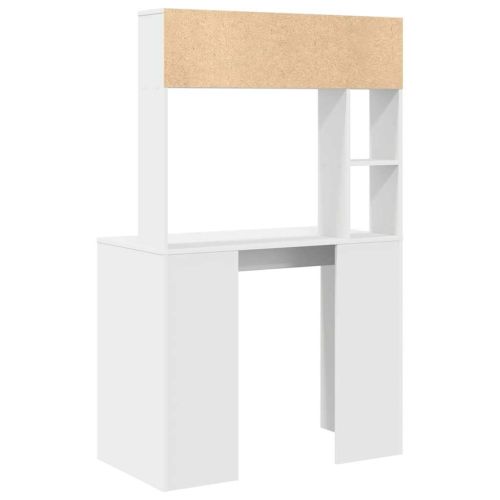 Бюро с рафт Бяло 91 x 50 x 149 см Инженерно дърво