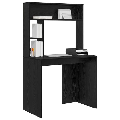 Бюро с рафт Черния дъб 91 x 50 x 149 см Инженерно дърво