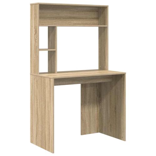 Бюро с рафт Сонома дъб 91 x 50 x 149 см Инженерно дърво