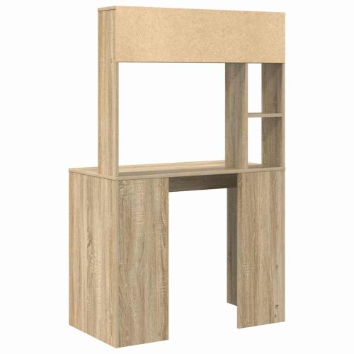 Бюро с рафт Сонома дъб 91 x 50 x 149 см Инженерно дърво